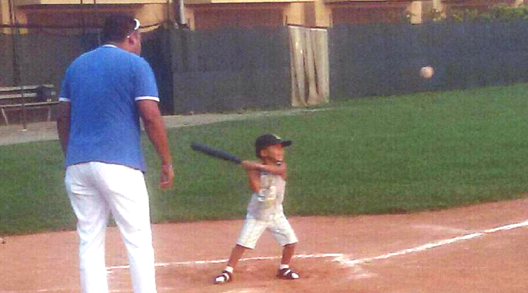 Thomas Giovanardi esordisce nel Pre-Baseball all'età di 3 anni !