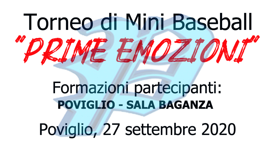 Domani si gioca a Poviglio il torneo di Mini Baseball ＂Prime Emozioni＂