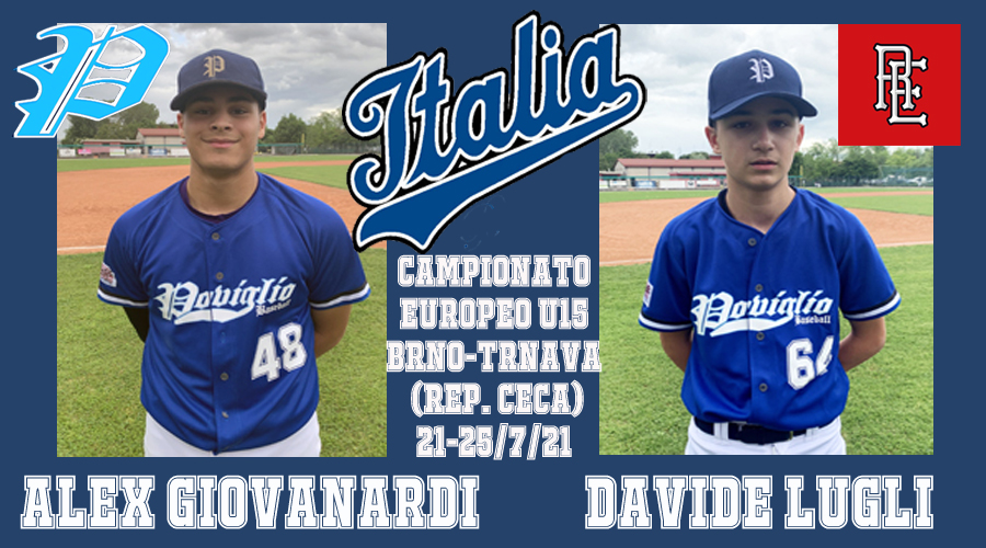 Alex Giovanardi e Davide Lugli convocati in Nazionale U15 per disputare l'europeo in Repubblica Ceca !