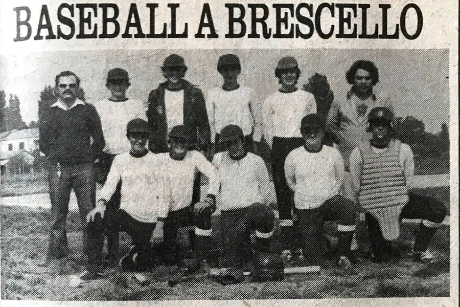Friggeri ed il compianto Avanzini  nella squadra Allievi 1976 del Brescello